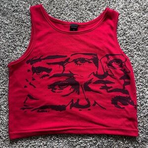 ROMWE Grunge Punk Figure Graphic Tank Top